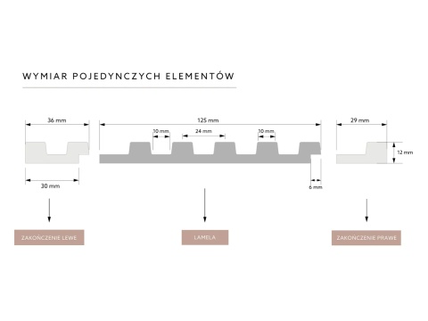 Mardom Decor Lamela L0101P Lamela Biała